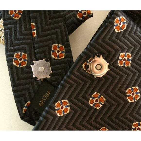 Ogsplosh Women's Ascot Scarf Sustainably Made From A Repurposed Necktie NEW - Picture 2 of 7